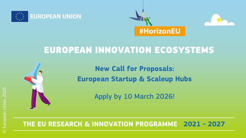 European Startup and Scaleup Hubs pilot under Horizon Europe